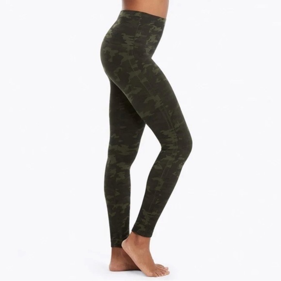 Spanx Look At‎ Me Now Leggings Green Camo - Picture 2 of 7